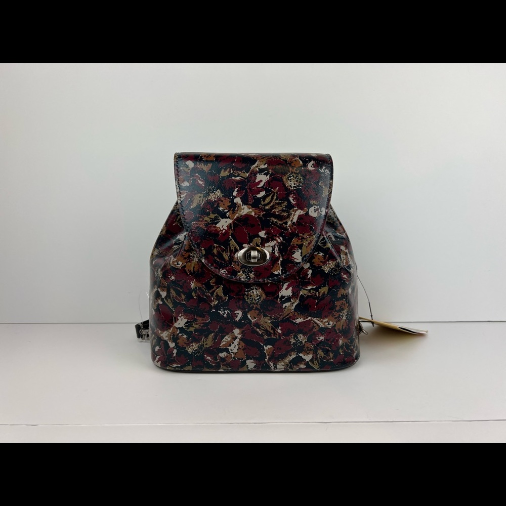 PATRICIA NASH Scarlet Bloom Collection Bellissimi Floral Convertible Backpack